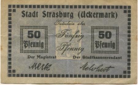Strasburg - Stadt - -- - 50 Pfennig 