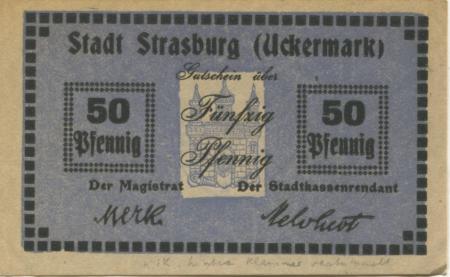 Strasburg - Stadt - -- - 50 Pfennig 