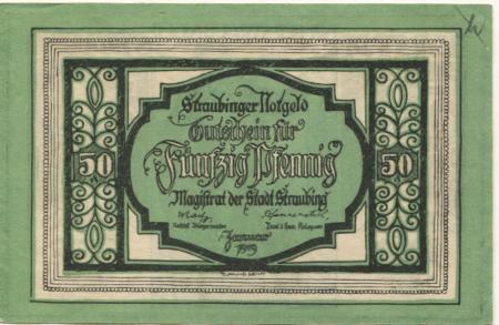 Straubing - Stadt - Januar 1919 - 1.1.1921 - 50 Pfennig 