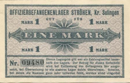 Ströhen (heute: Wagenfeld) - Offiziergefangenenlager - -- - 1 Mark 