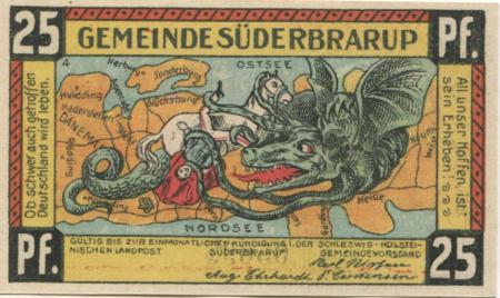 Süderbrarup - Gemeinde - -- - 25 Pfennig 