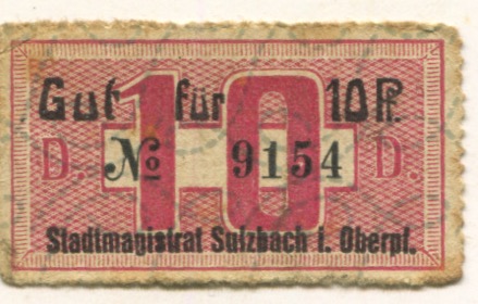 Sulzbach(-Rosenberg) - Stadt - -- - 10 Pfennig 