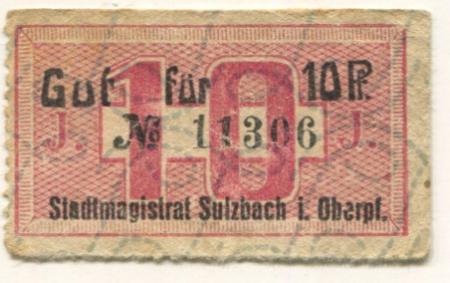 Sulzbach(-Rosenberg) - Stadt - -- - 10 Pfennig 