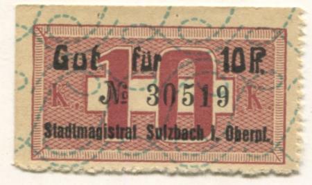 Sulzbach(-Rosenberg) - Stadt - -- - 10 Pfennig 