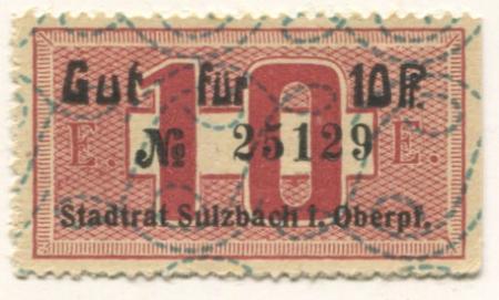 Sulzbach(-Rosenberg) - Stadt - -- - 10 Pfennig 
