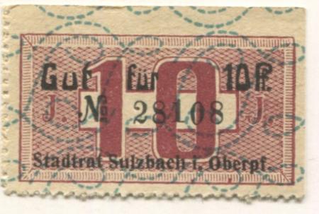 Sulzbach(-Rosenberg) - Stadt - -- - 10 Pfennig 