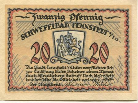 Tennstedt (Bad) - Gemeinde - -- - 20 Pfennig 