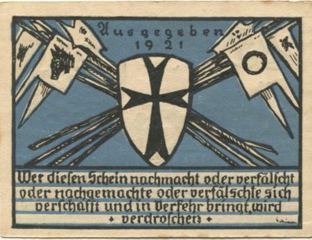 Tirschenreuth - Lager der Ringgemeinschaft im Deutschen Pfadfinderbund - 1921 - 25 Pfennig 