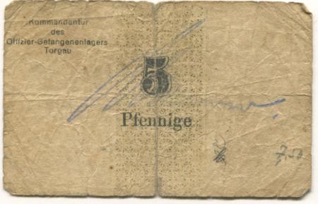 Torgau - Offizier-Gefangenenlager - -- - 5 Pfennig 