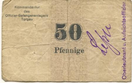 Torgau - Offizier-Gefangenenlager - -- - 50 Pfennig 