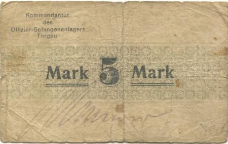 Torgau - Offizier-Gefangenenlager - -- - 5 Mark 