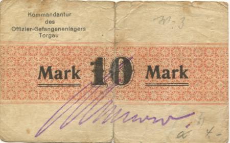 Torgau - Offizier-Gefangenenlager - -- - 10 Mark 