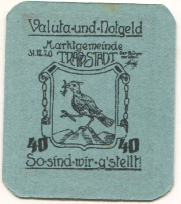 Trappstadt - Marktgemeinde - 31.12.1920 - 40 Pfennig 