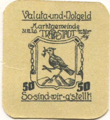 Trappstadt - Marktgemeinde - 31.12.1920 - 50 Pfennig 