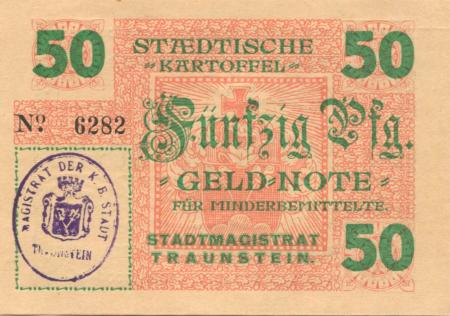 Traunstein - Stadt - -- - 50 Pfennig 