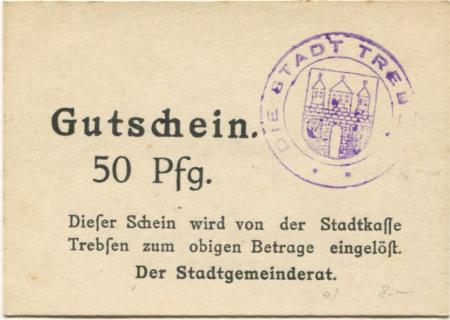 Trebsen - Stadt - -- - 50 Pfennig 