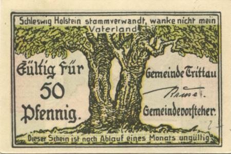 Trittau - Gemeinde - -- - 50 Pfennig 