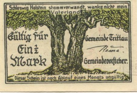 Trittau - Gemeinde - -- - 1 1/2 Mark 
