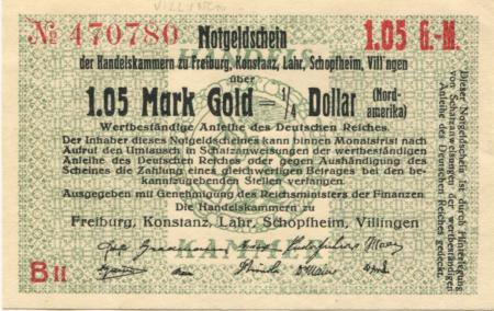 Villingen - Handelskammer - -- - 1.05 Gold-Mark 