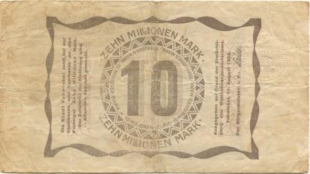 Vohwinkel (heute: Wuppertal) - Stadt - 10.8.1923 - 10 Millionen Mark 