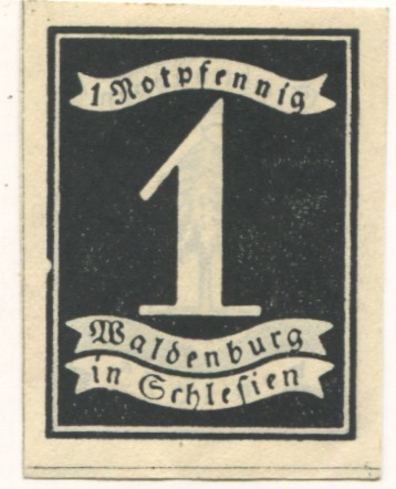 Waldenburg (heute: PL-Walbrzych) - Stadt - -- - 1 Pfennig 
