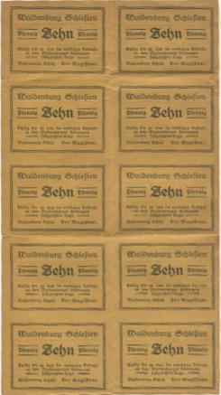 Waldenburg (heute: PL-Walbrzych) - Stadt - 20.8.1921 - (100) Pfennig 
