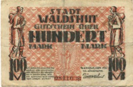 Waldshut - Stadt - 2.11.1922 - 100 Mark 