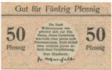 Waltershausen - Stadt - -- - 50 Pfennig 