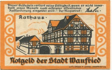 Wanfried - Stadt - -- - 10 Pfennig 