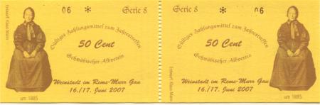 Weinstadt - Schwäbischer Albverein - 16./17.6.2007 - (1) Euro 