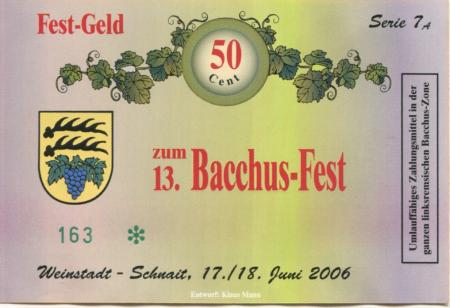 Weinstadt-Schnait - Bacchus-Fest - 17./18.6.2006 - 50 Cent 