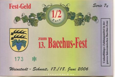 Weinstadt-Schnait - Bacchus-Fest - 17./18.6.2006 - 50 Cent 