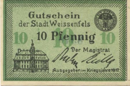 Weißenfels - Stadt - 1917 - 10 Pfennig 