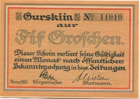 Westerland  (heute: Gemeinde Sylt) - Stadt - 1921 - 50 Pfennig 
