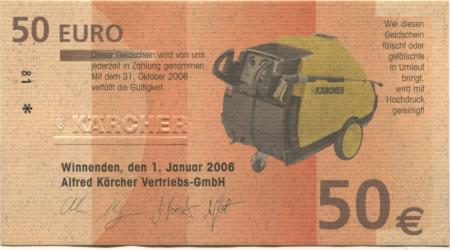 Winnenden - Kärcher, Alfred, Vertriebs-GmbH - 1.1.2006 - 31.10.2006 - 50 Euro 