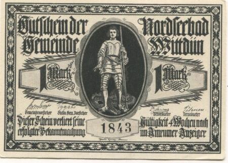 Wittdün - Gemeinde - -- - 1 Mark 