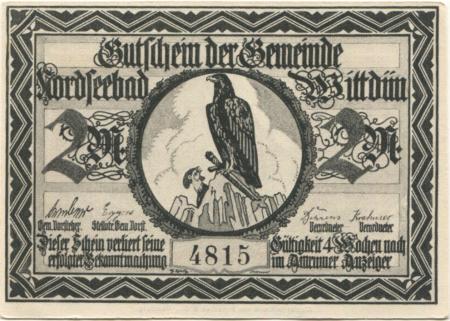 Wittdün - Gemeinde - -- - 2 Mark 
