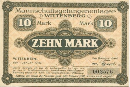 Wittenberg - Mannschaftsgefangenenlager - 1.1.1916 - 10 Mark 
