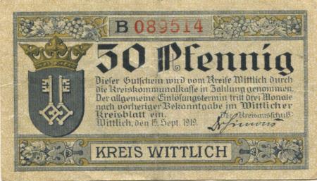 Wittlich - Kreis - 15.9.1919 - 50 Pfennig 