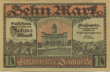 Zeulenroda - Stadt - 16.12.1918 - 10 Mark 