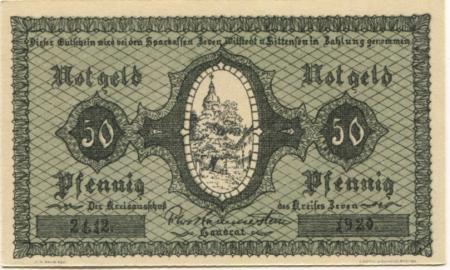 Zeven - Kreis - 24.12.1920 - 50 Pfennig 