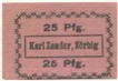 Zörbig - Zander, Emilie, Inhaberin von: Karl Zander, Kolonialwaren - -- - 25 Pfennig 