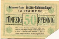 Zossen - Halbmondlager - -- - 50 Pfennig 
