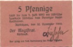 Züllichau (heute: PL-Sulechów) - Stadt - 30.12.1916 - 1.7.1917 - 5 Pfennig 