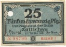 Züllichau (heute: PL-Sulechów) - Stadt - - 30.12.1918 - 25 Pfennig 
