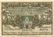 Zülz (heute: PL-Biala) - Stadt - 21.3.1921 - 10 Pfennig 