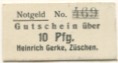 Züschen (heute: Winterberg) - Gerke, Heinrich - -- - 10 Pfennig 