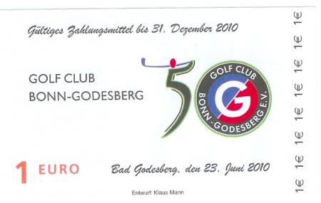 Bonn-Bad Godesberg - Golf-Club eV - 23.6.2010 - 31.12.2010 - 1 Euro 