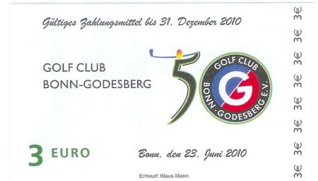 Bonn-Bad Godesberg - Golf-Club eV - 23.6.2010 - 31.12.2010 - 3 Euro 
