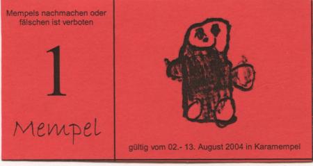 Esslingen - Kinderspielstadt Karamempel - 2.8.2004 - 13.8.2004 - 1 Mempel 